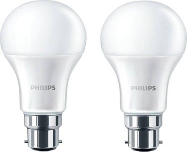 Philips Stellar Bright 9W B22 LED Bulb  (Yellow, Pack of 2)