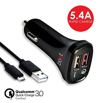 Boat 5.4A QC3.0 Dual Port Smart Rapid Car charger  Price in India