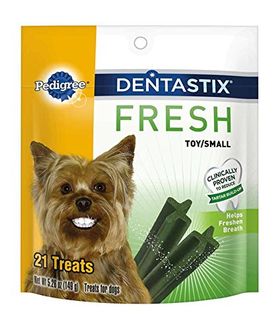 Pedigree Mini Dentastix Fresh Dog Chew (150gm, 21 Treats)