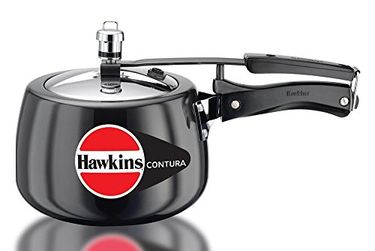 Hawkins Contura 3Ltr Hard Anodized Aluminium Pressure Cooker (Inner Lid)