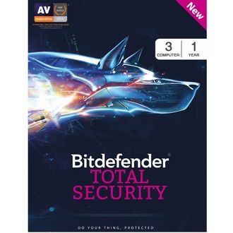 Bitdefender Total Security 2017 3 PC 1 Year Antivirus (Activation Key)