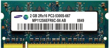 Samsung (MP112S6EFR6C) 2GB DDR2 Laptop Ram