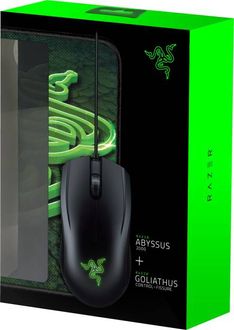 Razer Abyssus 2000 Gaming Mouse (With Goliathus Speed Terra Mouse Mat)