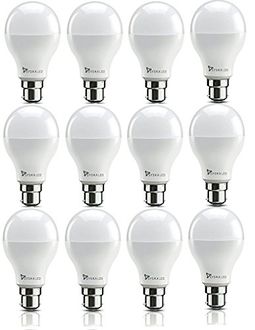 Syska 9W B22 LED Bulb (White,Pack of 12)
