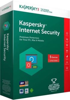 Kaspersky Internet Security 2017 5 PC 1 Year Antivirus
