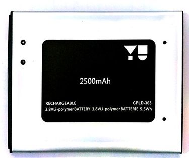 Micromax 2500mAh Battery (For Yu yureka) Price in India