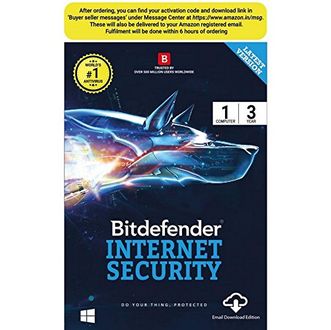 Bitdefender Internet Security 2017 1 PC 3 Year Antivirus (Key) Price in India