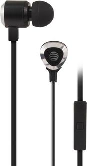 AT&T SEB50 Wired Headset with Mic(Black, In the Ear)