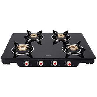 Elica Patio ICT 469 Glass Auto Ignition Gas Cooktop (4 Burners) Price in India