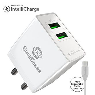 GeekCases GC-IN2U 3.4Amp 2 Port USB Wall Charger