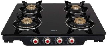 Elica Patio ICT Glass Manual Gas Cooktop (4 Burners) Price in India