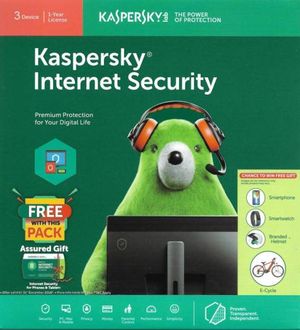 Kaspersky Internet Security 2019 3 PC 1 Year (Key Only)
