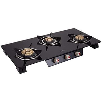 Elica Space ICT 773  Glass 3 Burner Auto Ignition Gas Stove Price in India