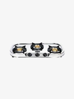 Hindware Vito SS Dlx 3B Stainless Steel Gas Stove (3 Burners)