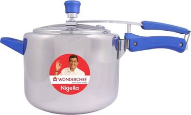 Wonderchef Nigella Stainless Steel 5L Pressure Cooker (Induction Bottom,Inner Lid)