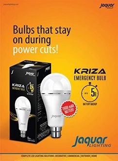 Jaquar 9 Watt Rechargeable Emergency LED Inverter Bulb (White, Pack of 3)