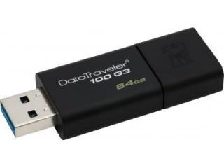 Kingston Data Traveler 100 G3 DT100G3 64GB USB 3.0 Pen Drive Price in India