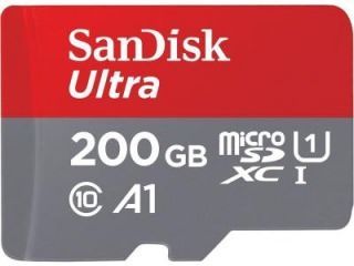 SanDisk SDSQUAR-200G-GN6MA 200GB Class 10 MicroSDXC Memory Card Price in India