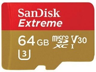 SanDisk SDSQXVF-064G-GN6MA 64GB Class 10 MicroSDXC Memory Card Price in India