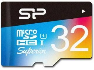 Silicon Power SP032GBSTHDU1V20EU 32GB Class 10 MicroSDHC Memory Card Price in India