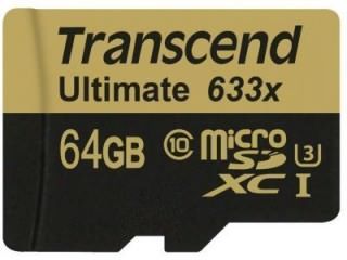 Transcend Ultimate TS64GUSDU3 64GB Class 10 MicroSDXC Memory Card Price in India
