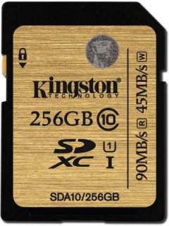 Kingston SDA10/256GB 256GB Class 10 MicroSDXC Memory Card Price in India