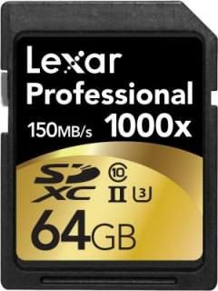 Lexar LSD64GCRBNA10002 64GB Class 10 MicroSDXC Memory Card Price in India