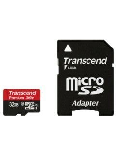 Transcend TS32GUSDU1 32GB Class 10 MicroSDHC Memory Card Price in India