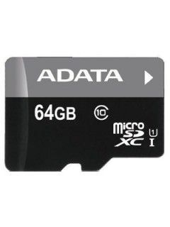 AData AUSDX64GUICL10-RM3BKBL 64GB Class 10 MicroSDXC Memory Card Price in India