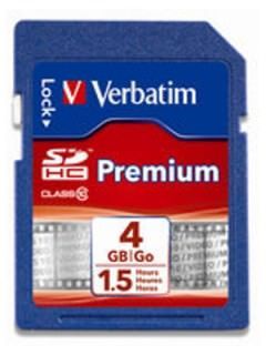 Verbatim 96171 4GB Class 10 MicroSDHC Memory Card
