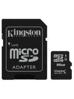 Kingston SDC4/16GB 16GB Class 4 MicroSDHC Memory Card Price in India
