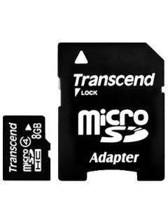Transcend TS8GUSDHC4 8GB Class 4 MicroSDHC Memory Card Price in India
