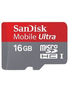 SanDisk SDSDQUA-016G 16GB Class 10 MicroSDHC Memory Card Price in India