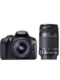 Canon EOS 1300D Double Zoom DSLR Camera (EF-S 18-55mm f/3.5-f/5.6 IS II and EF-S 55-250mm f/4-f/5.6 IS II Dual Kit Lens) Price in India