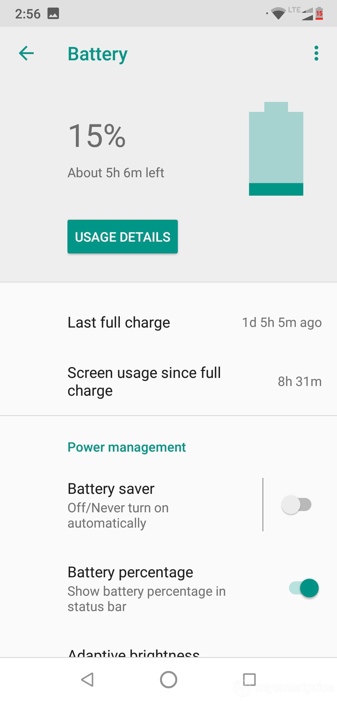 Motorola Moto One Power Battery Life Screenshot 01
