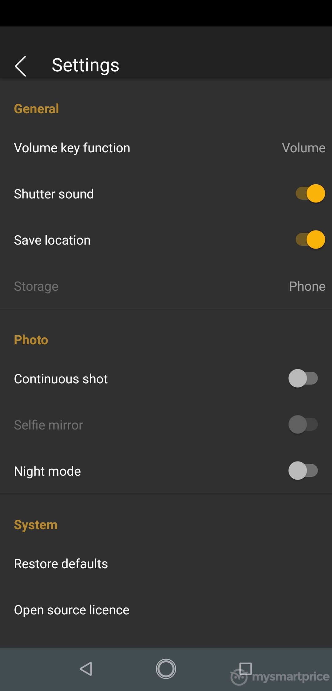 Motorola Moto One Power UI Design (Camera UI - Photo Mode)
