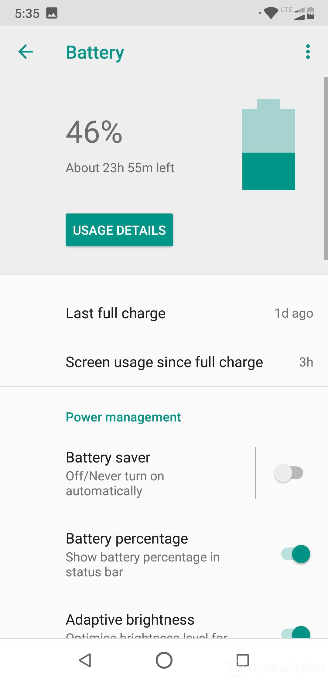 Motorola Moto One Power Battery Life Screenshot 02