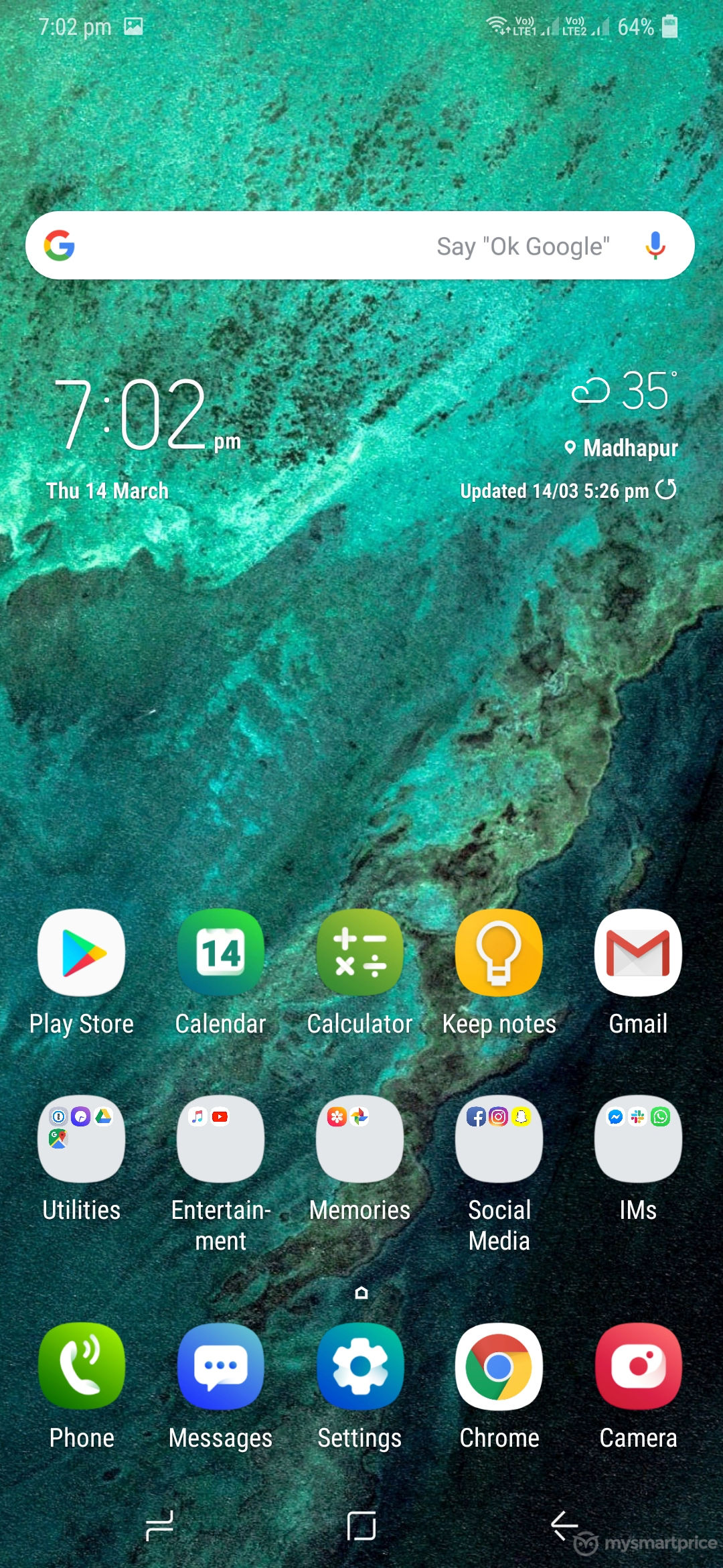 Samsung Galaxy M30 Review - UI Design 02 (Homescreen)