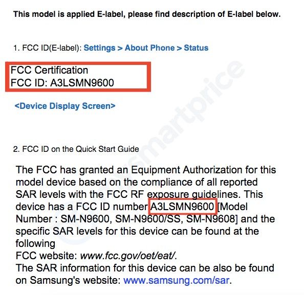 fcc id samsung