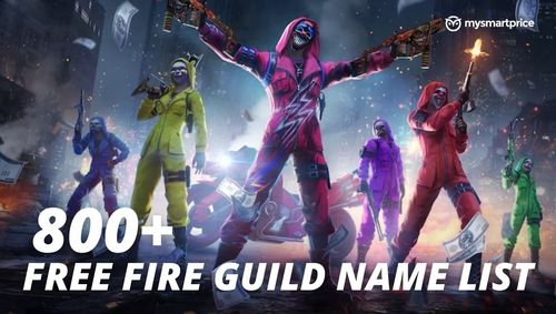 Free Fire Guild Name List 2024 800 Best and Stylish FF Guild Names