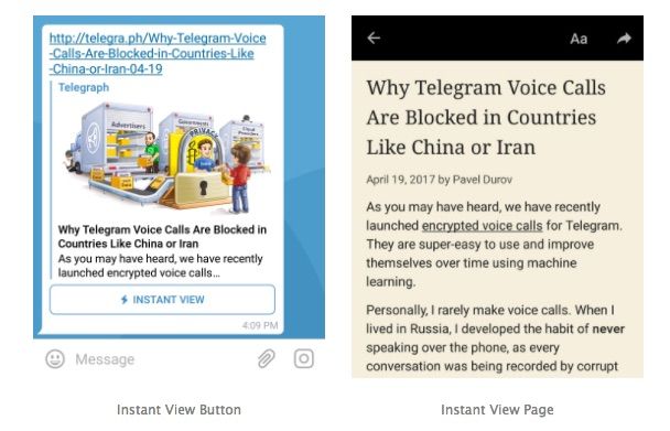 Telegram Instant View