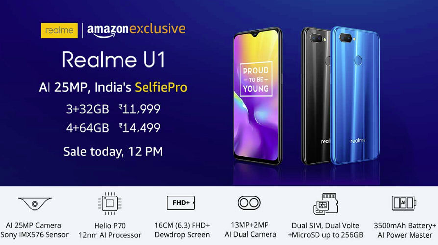 Relame u1 First Sale Amazon India