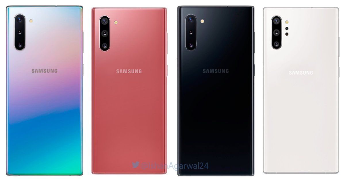 Exclusive Samsung Galaxy Note 10 Note 10 Color Options And Storage