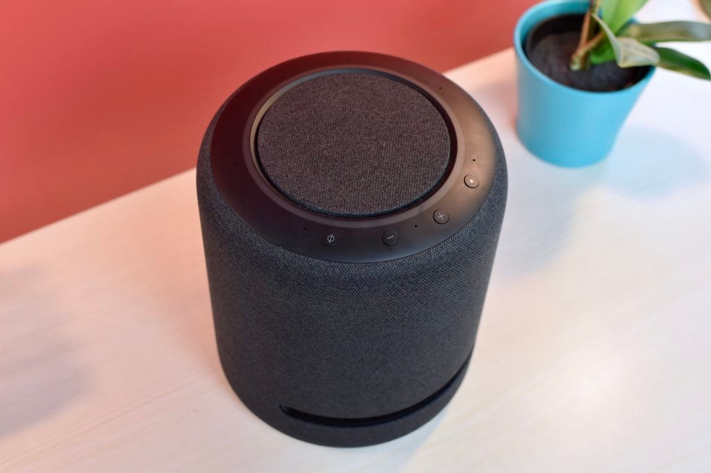 Amazon Echo Studio Buttons Top Design