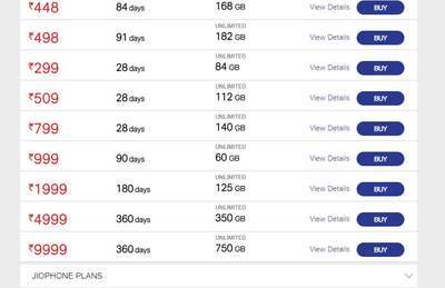 mobile recharge plan jio