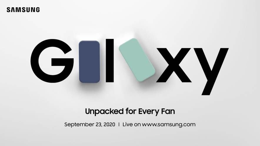 Samsung Galaxy S20 FE Unpacked event launch invite