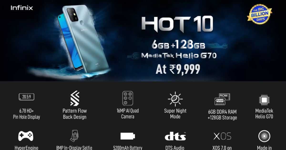 market price of infinix hot 10