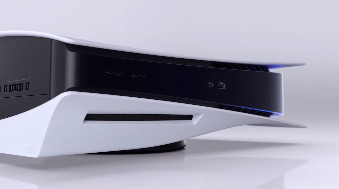 Sony PS5 side view image