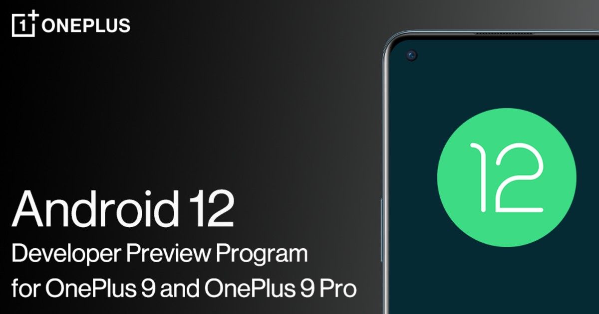 Android 12 developer preview OnePlus 9