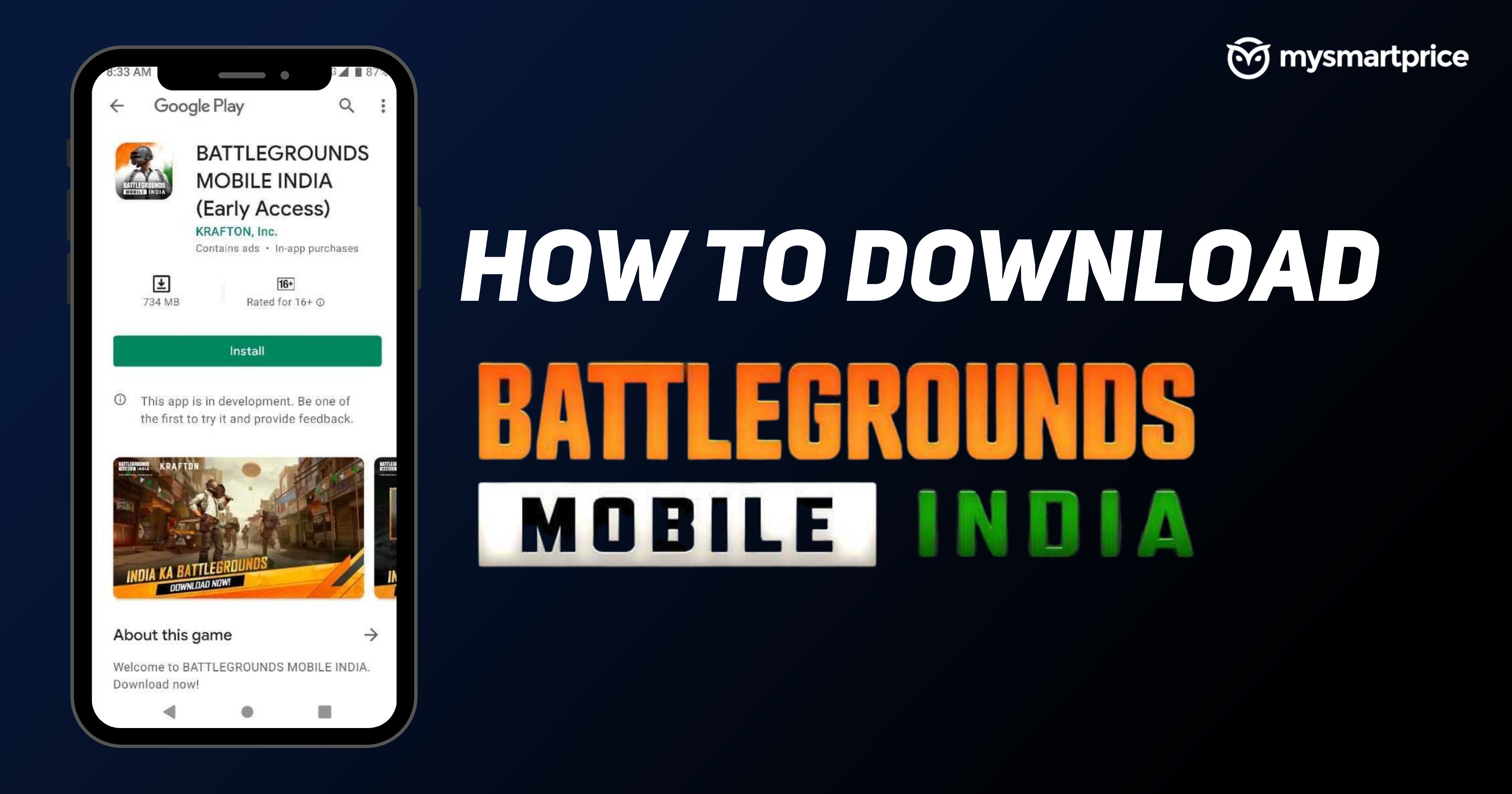 How To Download Install Battlegrounds Mobile India (Bgmi) Android  